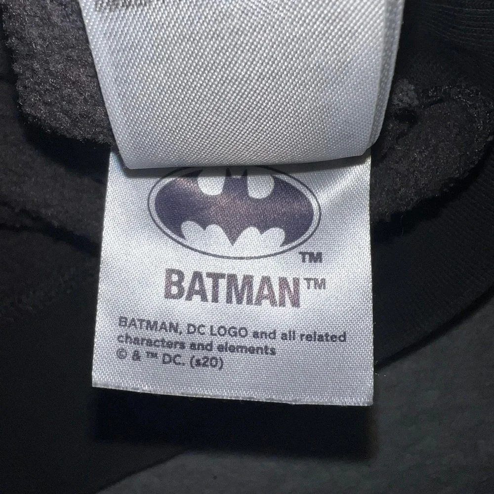 Gap Kids DC Comics Batman Hoodie Youth Sz XS (4-5) Black Embroider Logo Pullover